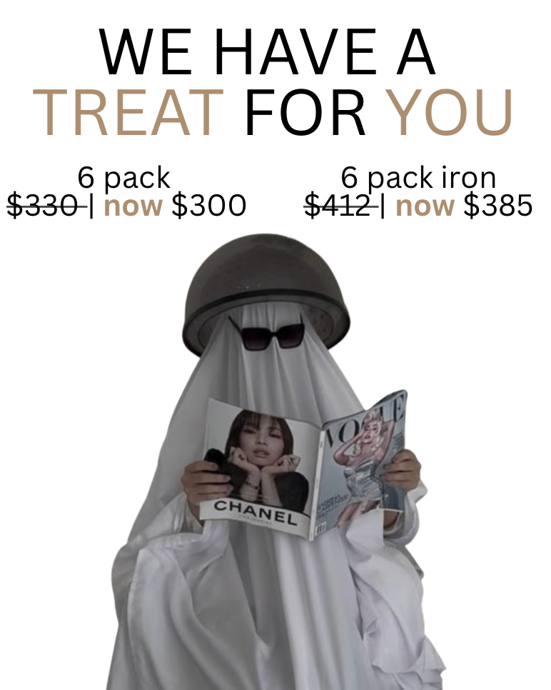 We have a treat for you. 6 pack was $330, now $300. 6 pack iron was $412, now $385.
